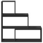 Librería divisora 3 niveles madera negro 123x29x123 cm de , Librerías y estanterías - Ref: Foro24-857986, Precio: 66,85 €, De...