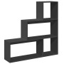 Librería divisora 3 niveles madera negro 123x29x123 cm de , Librerías y estanterías - Ref: Foro24-857986, Precio: 66,85 €, De...