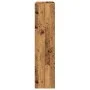 Librería divisora 3 niveles madera envejecida 123x29x123 cm de , Librerías y estanterías - Ref: Foro24-857992, Precio: 71,22 ...