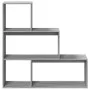 Librería divisora 3 niveles madera gris Sonoma 123x29x123 cm de , Librerías y estanterías - Ref: Foro24-857990, Precio: 60,40...