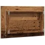 Espejo de baño con luz LED madera envejecida 60x8,5x38 cm de , Tocadores de baño - Ref: Foro24-856265, Precio: 41,58 €, Descu...
