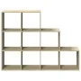 Librería divisora 3 niveles madera Sonoma 137,5x29x103,5 cm de , Librerías y estanterías - Ref: Foro24-857978, Precio: 92,75 ...
