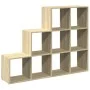 Librería divisora 3 niveles madera Sonoma 137,5x29x103,5 cm de , Librerías y estanterías - Ref: Foro24-857978, Precio: 92,75 ...