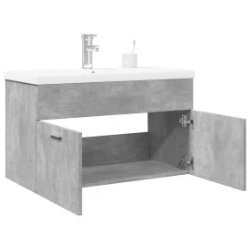 Mueble de baño con lavabo integrado gris hormigón de , Muebles de baño - Ref: Foro24-3324859, Precio: 180,50 €, Descuento: %