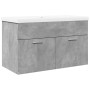Mueble de baño con lavabo integrado gris hormigón de , Muebles de baño - Ref: Foro24-3324859, Precio: 187,67 €, Descuento: %