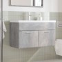 Mueble de baño con lavabo integrado gris hormigón de , Muebles de baño - Ref: Foro24-3324859, Precio: 187,67 €, Descuento: %
