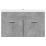 Mueble de baño con lavabo integrado gris hormigón de , Muebles de baño - Ref: Foro24-3324859, Precio: 187,67 €, Descuento: %