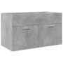 Mueble de baño con lavabo integrado gris hormigón de , Muebles de baño - Ref: Foro24-3324859, Precio: 187,67 €, Descuento: %