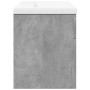 Mueble de baño con lavabo integrado gris hormigón de , Muebles de baño - Ref: Foro24-3324859, Precio: 187,67 €, Descuento: %