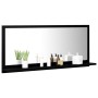 Espejo de baño madera contrachapada negro 90x10,5x37 cm de , Tocadores de baño - Ref: Foro24-804581, Precio: 39,14 €, Descuen...