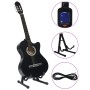Set guitarra occidental 12 pzas con ecualizador 6 cuerdas negro de , Guitarras - Ref: Foro24-70139, Precio: 114,37 €, Descuen...