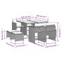 Set comedor de jardín 9 pzas con cojines ratán sintético beige de , Conjuntos de jardín - Ref: Foro24-3211140, Precio: 367,05...