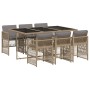 Set comedor de jardín 7 pzas con cojines ratán sintético beige de , Conjuntos de jardín - Ref: Foro24-3210912, Precio: 414,82...