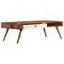 Mesa de centro de madera maciza de acacia 110x50x35 cm en Mesas de centro | Comprar online en Foru.es