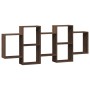 Estantería de pared madera ingeniería marrón roble 159x18x65 cm de , Estantes y estanterías - Ref: Foro24-853215, Precio: 60,...