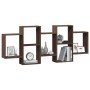 Estantería de pared madera ingeniería marrón roble 159x18x65 cm de , Estantes y estanterías - Ref: Foro24-853215, Precio: 60,...