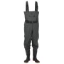 Vadeador de pecho con botas y cinturón verde oscuro talla 44 de , Vadeadores para caza y para pesca - Ref: Foro24-4016996, Pr...