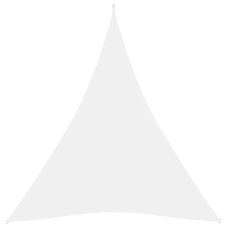 Toldo de vela triangular tela Oxford blanco 5x6x6 m de vidaXL, Sombrillas - Ref: Foro24-135291, Precio: 49,72 €, Descuento: %