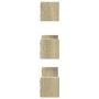 Estante de pared 3 unidades madera de ingeniería roble Sonoma de , Estantes y estanterías - Ref: Foro24-853310, Precio: 18,61...