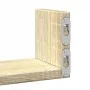 Estante de pared 3 unidades madera de ingeniería roble Sonoma de , Estantes y estanterías - Ref: Foro24-853310, Precio: 18,31...