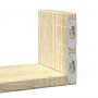 Estante de pared 3 unidades madera de ingeniería roble Sonoma de , Estantes y estanterías - Ref: Foro24-853310, Precio: 18,61...