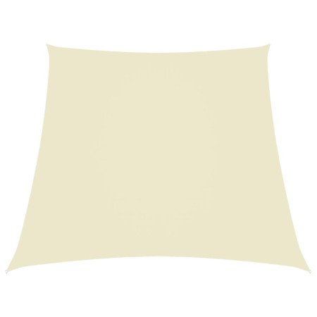 Toldo de vela trapezoidal de tela oxford color crema 3/4x3 m de vidaXL, Sombrillas - Ref: Foro24-135242, Precio: 56,13 €, Des...