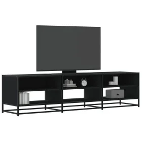 Mueble de TV madera de ingeniería negro 180x40x46 cm de , Muebles TV - Ref: Foro24-3300805, Precio: 116,20 €, Descuento: %