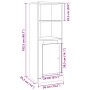 Aparador madera de ingeniería roble artisian 36x35,5x103,5 cm de , Aparadores - Ref: Foro24-857149, Precio: 61,27 €, Descuent...