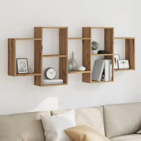 Estante de pared madera ingeniería roble artisian 159x18x65 cm by , Shelves and shelves - Ref: Foro24-853217, Price: 61,87 €,...