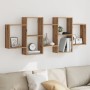Estante de pared madera ingeniería roble artisian 159x18x65 cm de , Estantes y estanterías - Ref: Foro24-853217, Precio: 62,8...