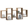 Estante de pared madera ingeniería roble artisian 159x18x65 cm de , Estantes y estanterías - Ref: Foro24-853217, Precio: 62,8...