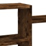 Estante de pared madera ingeniería roble ahumado 129x18x42 cm de , Estantes y estanterías - Ref: Foro24-853222, Precio: 53,02...