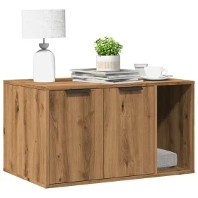 Mueble arenero para gatos madera roble artisian 80x50x45 cm by , Cat furniture - Ref: Foro24-857741, Price: 85,61 €, Discount: %