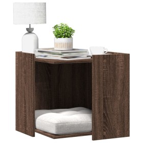 Mueble arenero para gatos madera marrón roble 53x53x51 cm de , Mobiliario para gatos - Ref: Foro24-857757, Precio: 60,46 €, D...