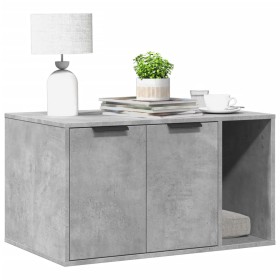 Mueble arenero para gatos madera gris hormigón 80x50x45 cm de , Mobiliario para gatos - Ref: Foro24-857736, Precio: 78,40 €, ...
