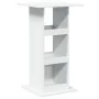 Mesa bar con almacenaje madera ingeniería blanca 60x60x102 cm de , Mesas de cocina y de comedor - Ref: Foro24-854328, Precio:...