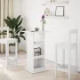 Mesa bar con almacenaje madera ingeniería blanca 60x60x102 cm de , Mesas de cocina y de comedor - Ref: Foro24-854328, Precio:...