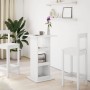 Mesa bar con almacenaje madera ingeniería blanca 60x60x102 cm de , Mesas de cocina y de comedor - Ref: Foro24-854328, Precio:...