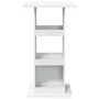 Mesa bar con almacenaje madera ingeniería blanca 60x60x102 cm de , Mesas de cocina y de comedor - Ref: Foro24-854328, Precio:...