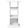 Mesa bar con almacenaje madera ingeniería blanca 60x60x102 cm de , Mesas de cocina y de comedor - Ref: Foro24-854328, Precio:...