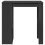Mesa bar con estantes madera ingeniería negro 102x50x103,5 cm by , Kitchen and dining tables - Ref: Foro24-854356, Price: 91,...