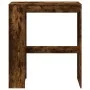 Mesa alta bar con estantes roble ahumado 90x40x103,5 cm by , Kitchen and dining tables - Ref: Foro24-854377, Price: 75,18 €, ...