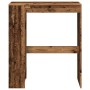 Mesa alta con estantes madera envejecida 90x40x103,5 cm de , Mesas de cocina y de comedor - Ref: Foro24-854380, Precio: 76,50...