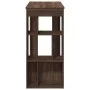 Mesa alta bar con estantes marrón roble 102x50x103,5 cm de , Mesas de cocina y de comedor - Ref: Foro24-854361, Precio: 85,76...