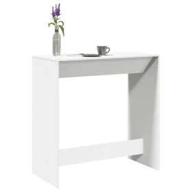 Mesa alta de bar madera ingeniería blanca 102x50x103,5 cm de , Mesas de cocina y de comedor - Ref: Foro24-854427, Precio: 77,...