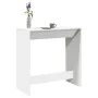 Mesa alta de bar madera ingeniería blanca 102x50x103,5 cm de , Mesas de cocina y de comedor - Ref: Foro24-854427, Precio: 77,...