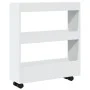 Schmaler Aufbewahrungswagen, 3 Ebenen, weißes Ingenieurholz von , Küchen- und Speisewagen - Ref: Foro24-855241, Preis: 52,68 ...
