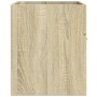 Armario para lavabo contrachapada color roble 80x38,5x46 cm de , Muebles de baño - Ref: Foro24-856209, Precio: 44,60 €, Descu...