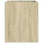 Armario para lavabo contrachapada color roble 80x38,5x46 cm de , Muebles de baño - Ref: Foro24-856209, Precio: 44,03 €, Descu...