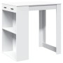 Mesa alta de bar madera ingeniería blanca 102x70x103,5 cm de , Mesas de cocina y de comedor - Ref: Foro24-3309321, Precio: 10...